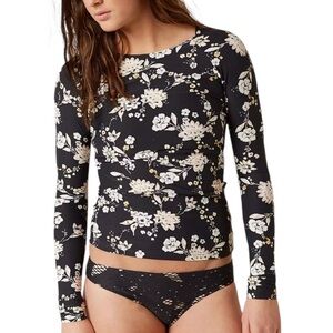 Billabong Festival Floral Rashguard Women’s Rash Guard Swim Top Swimsuit Bikini